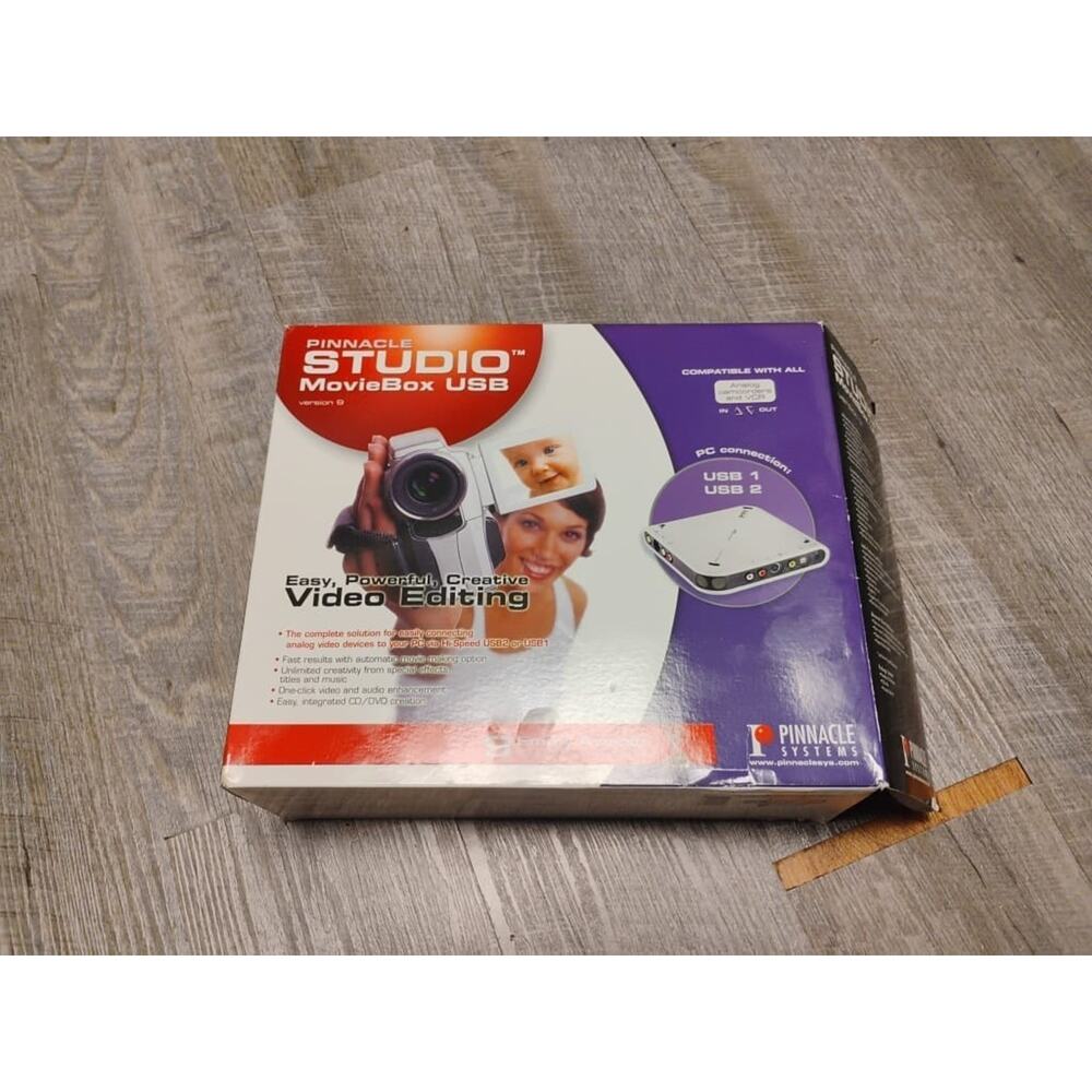 Pinnacle Studio Movie Box USB Version 9 Video Editing Capture Device